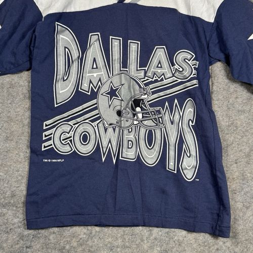 Vintage 90s Kids Dallas Cowboys Jersey Shirt Size L? 15x21 1996 NFL Cut Tag — image 3