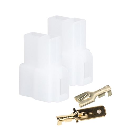 T-type 2 Pin Dc Power Connector Plug Abs Copper 5pcs — image 3
