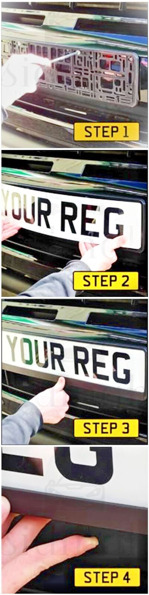 Pair of Premium Number Plate Holders | Front & Rear Frames | Stylish Matte Black — image 6