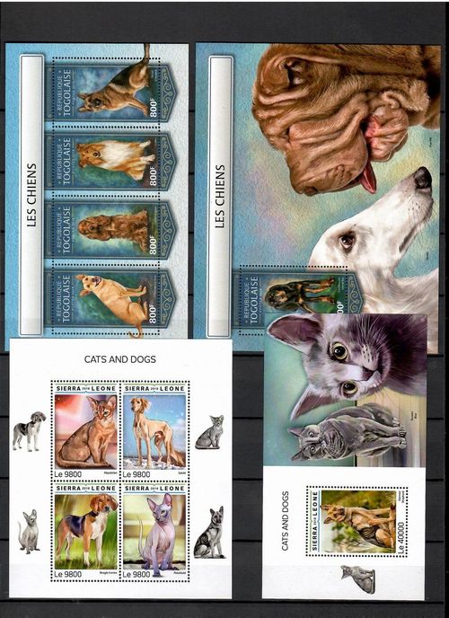 DOG breeds / dogs collection Pt. 3 (countries S - U) - 52 s/s MNH #CNA403 — image 9