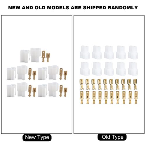 T-type 2 Pin Dc Power Connector Plug Abs Copper 5pcs — image 4