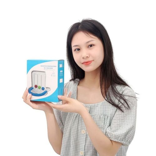 Lung Capacity Exerciser 3 Balls Incentive Spirometer Breathing Trainer Device — image 5