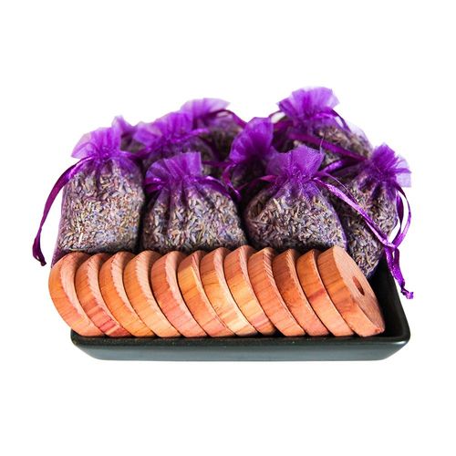 Lavender Bags, Cedar Wood Rings, with/out Essential Oils, Natural Anti Moth, — image 1