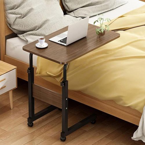 Medical Overbed Bedside Table Adjustable Height with Wheels Hospital Home Desk — image 7