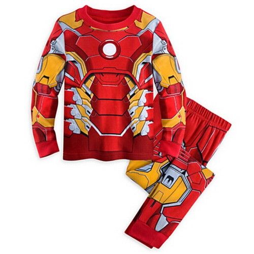 Super Hero Iron Man Pyjamas Kids Sleepwear Boys Nightwear Pj's Novelty Outfits