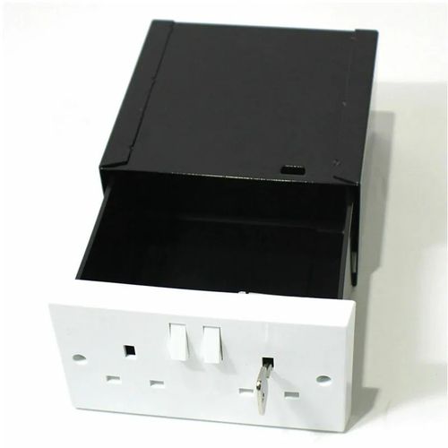 Imitation Double Plug Socket Wall Safe Security Secret Hidden Stash Box  UK — image 4