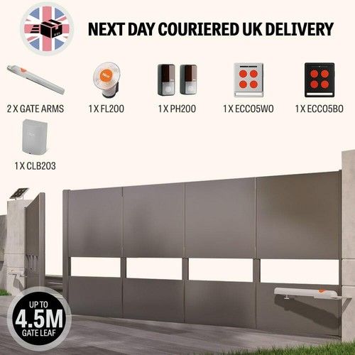 Nice Home Aria 400 Ram Type Swing Gate Opener Kit