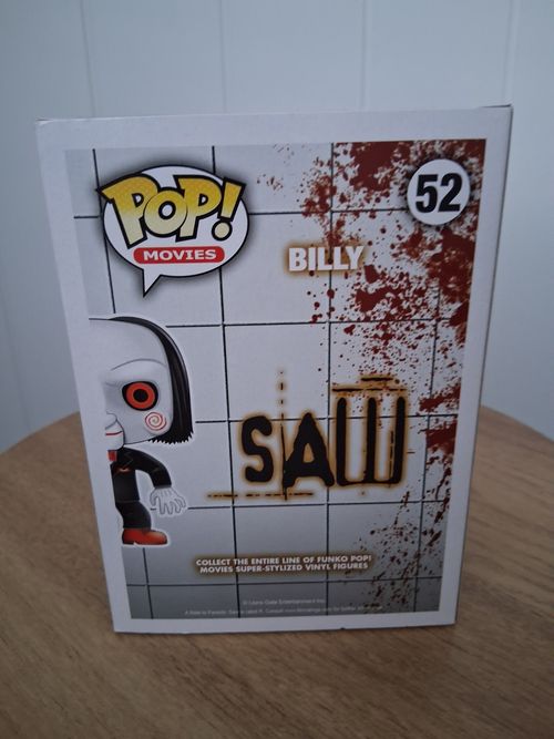 RARE Tobin Bell Signed SAW Funko Pop Billy The Puppet #52 Brand New in Box AUTO — image 3
