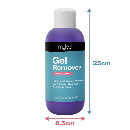 Mylee Salon Gel Polish Remover 1L Acetone UV LED Nail Polish Manicure Pedicure — image 3