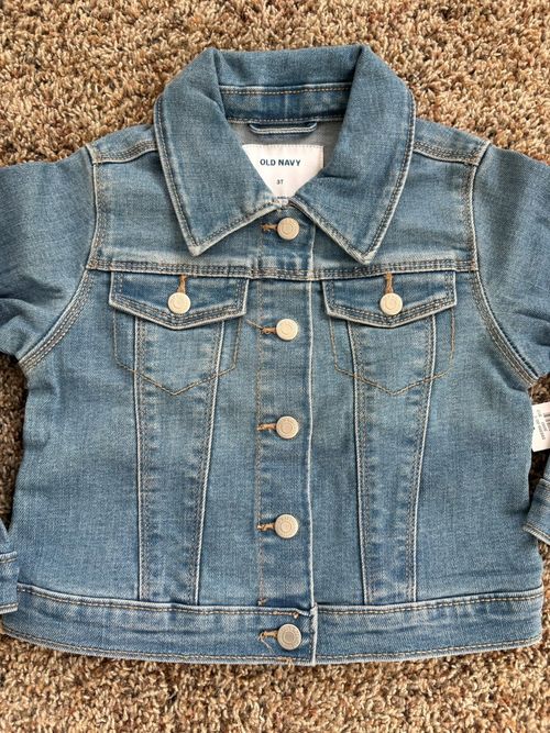 NWT Old Navy Jean Jacket Toddler Size 3T Medium Wash — image 7