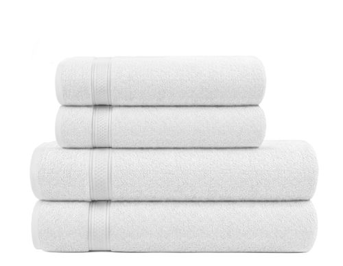 100% Egyptian Cotton Super Soft Towel Set 4 Pack  XL Bath & Hand Towels 600 GSM — image 1