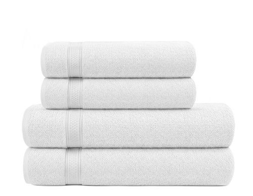 100% Egyptian Cotton Super Soft Towel Set 4 Pack  XL Bath & Hand Towels 600 GSM