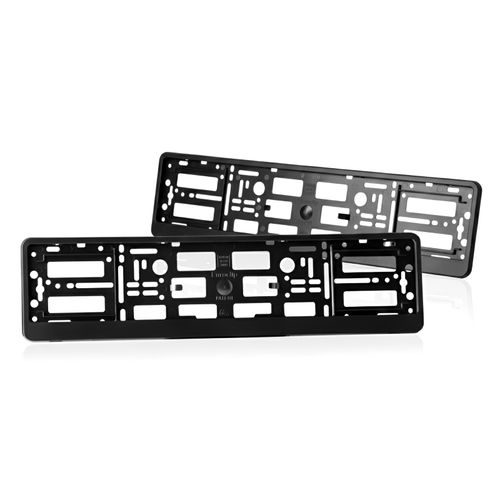 2 x "BLACK" EFFECT NUMBER PLATE HOLDER SURROUND FOR ANY CAR — image 18