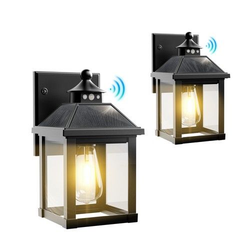 COLBOR Solar Wall Lantern Light Outdoor Security Lights with Motion Sensor