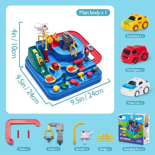 Hahaland Kids Toys for 3 Year Old Boys Car Race Track Boys Toys Age 3 4, Toy & 3 — image 7