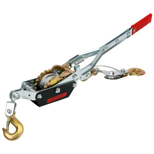 UK 4 Ton Dual Gear Power Puller Heavy Duty 3 Hook Cable Puller Hand Winch Turfer — image 2