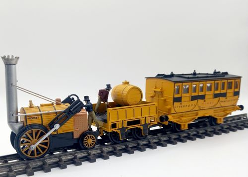 OO Gauge 1:76 Scale Stephenson's Rocket Steam Locomotive Train Display Model — image 1
