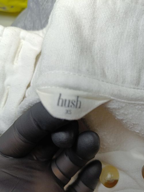 Hush Women's Hoodie XS White 100% Cotton Pullover — image 6