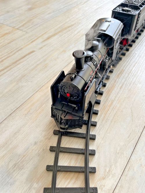 XL Metal loco Steam Railway Train Set. Real steam w sounds . Classic, vintage — image 6