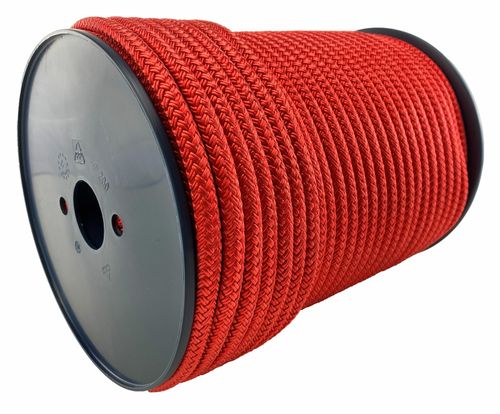 Red Quality Double Braid on Braid Polyester Mooring Yacht Marine Rope — image 2