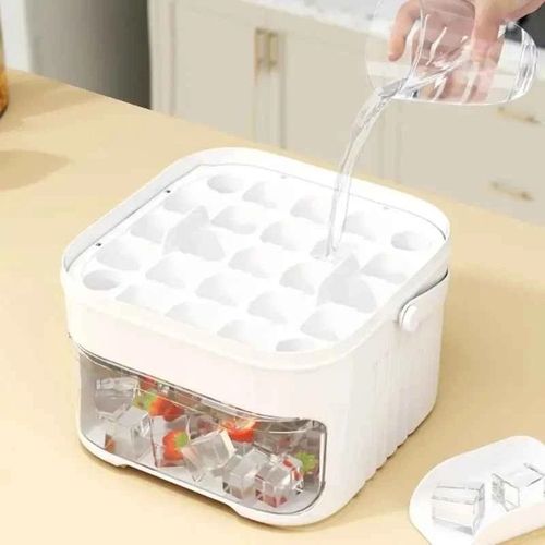 Portable Ice Maker Machine with One-Touch Press Double Layer 50 Ice Cube Maker — image 3