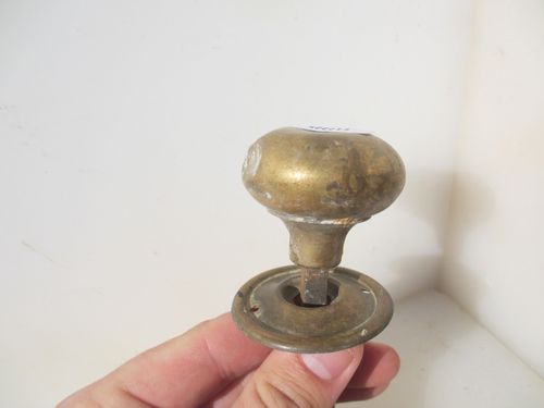 Vintage Brass Door Knobs Handles Old Architectural Antique 1 Plate — image 8