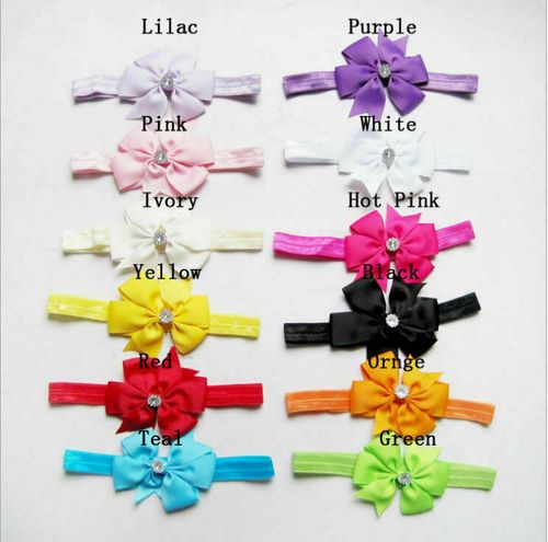 Newborn Baby Headbands 10/20pcs Set Kids Girls Bow Hair Band Elastic Headdress — image 3