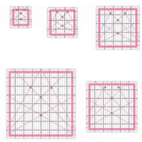 5 Pieces Acrylic Quilting Template Reusable Sewing Ruler Set Acrylic Sewing