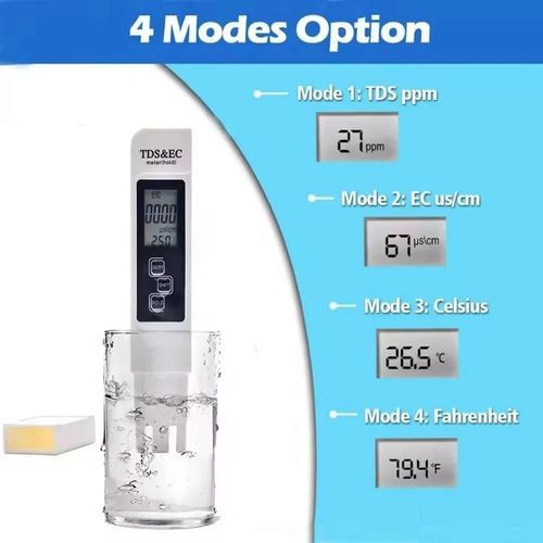 Digital Tester TDS EC PPM Meter Water Purity Hydroponics Water Quality Test Pen — image 18