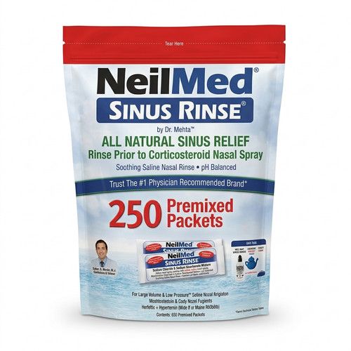 NeilMed Sinus Rinse Sachets 120 or 250 Refill Premixed Nasal Wash Allergy Relief