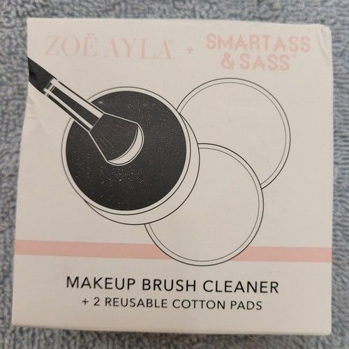 Zoe Ayla Smartass & Sass Makeup Brush Cleaner Dry Sponge 2 Reusable Cotton Pads