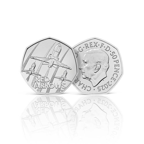 Red Arrows 50p BU Coin and Stamps Cover from Royal Mail, The Royal Mint — image 5