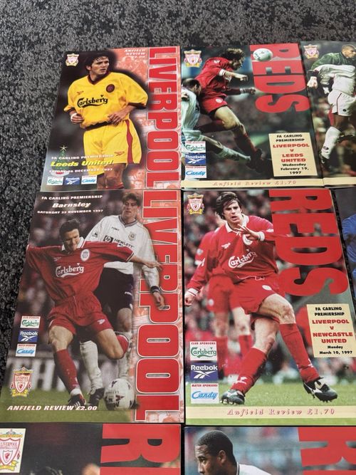 Liverpool FC 56 x Match Programmes 94 95 97 & 1998 See Photos Job Lot Bundle — image 11