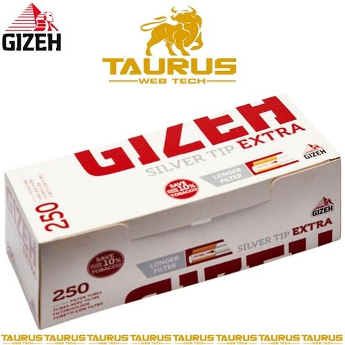 5000 x GIZEH XL TUBES Long SILVER TIP PAPER FILTER Smoking UK