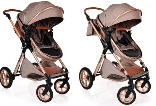 3 in 1 Pram Newborn Baby Buggy Set Travel System with Car Seat Folding Pushchair — image 8