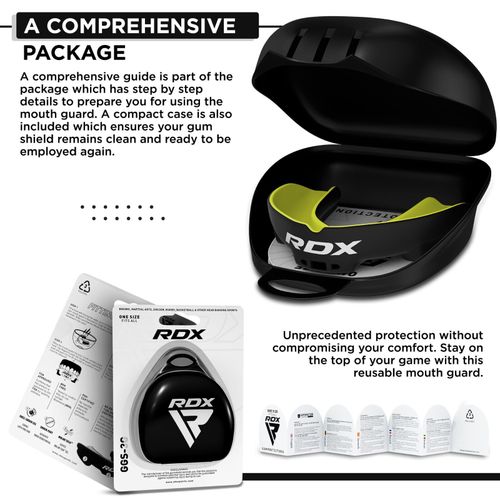 RDX Boxing Mouth Guard with Case MMA Gum Shield Teeth Grinding, Mouth Protector — image 7