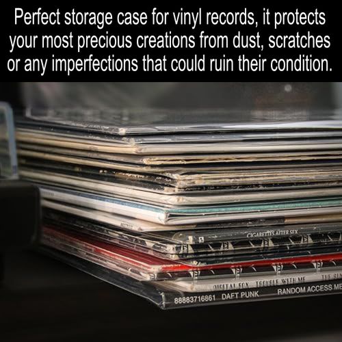 12 inch Vinyl Plastic Outer Record Sleeves 3 Mil Thickness 450g LP Albums Covers — image 21