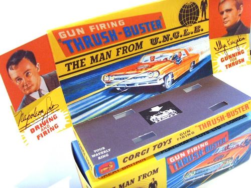 CORGI 497- MAN FROM UNCLE 'THRUSH BUSTER'- Display/ Reproduction box & tray ONLY — image 3