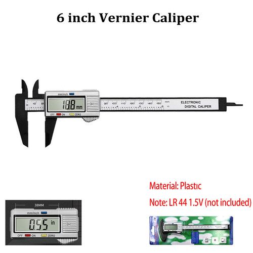 150mm 6" Digital Caliper Micrometer LCD Gauge Vernier Electronic Measuring Ruler