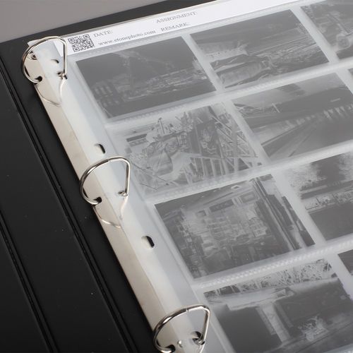 eTone 60x 120 Film Negative Strip Sleeves Storage Ring Binder Pages-translucent — image 7