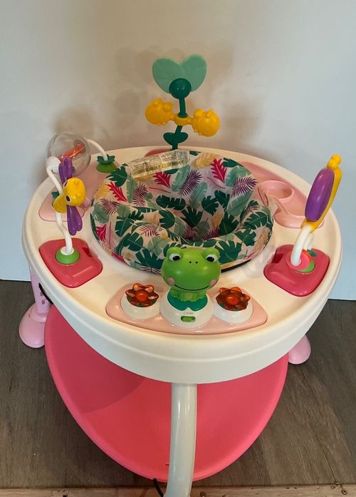 Bright Starts Bounce Jumperoo Jumper Bouncer Toy Lights Sounds Baby Child.Pink… — image 2