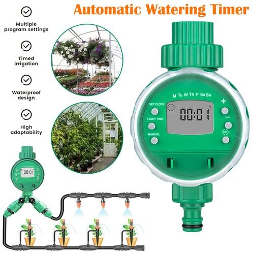 Automatic Electronic Water Timer Garden Plant Hose Tap Watering Daily Irrigation