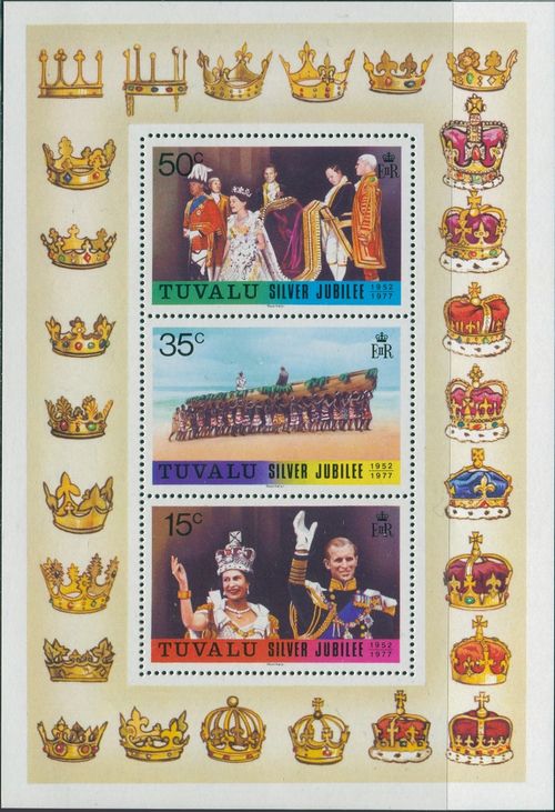 Tuvalu 1977 SG53 Silver Jubilee MS MNH — image 1