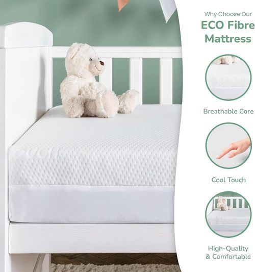 ECO Cool Touch Technology Baby Toddler Cot Bed Mattress + Cool Touch Cot Pillow — image 7