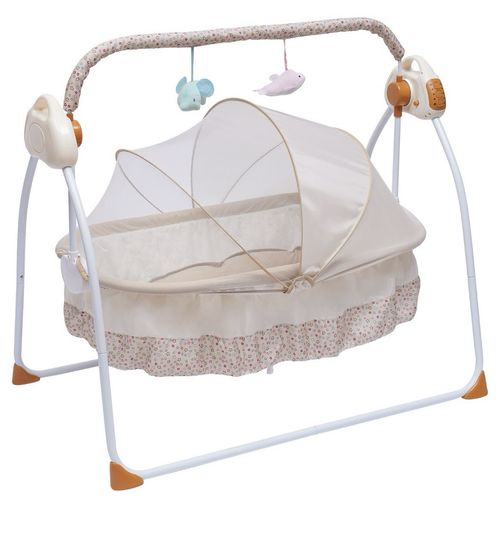 Electric Bluetooth Baby Crib Cradle Infant Rocker Auto-Swing Sleep Bed Baby USB — image 1