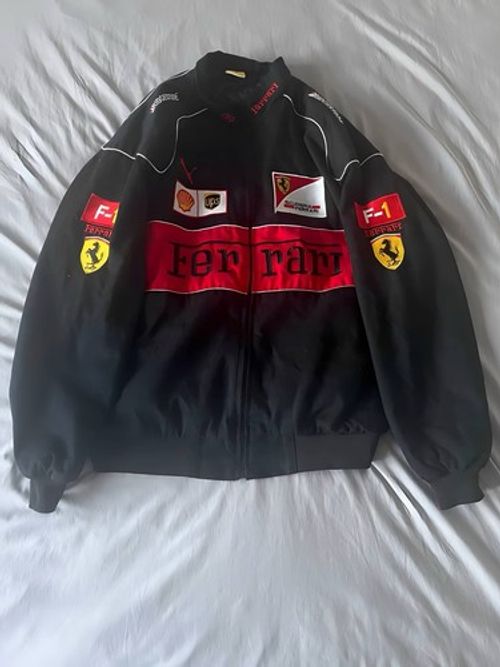 Ferrari Formula 1 Motor Sport Racing Jacket Black/Red Size XL 2000s