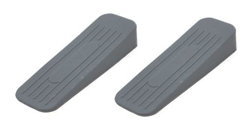 2 Pack Door Wedge Rubber Heavy Duty Stop Large Strong Stopper Jammer Dark Grey