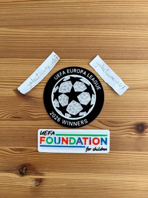 2026 UEFA Europa League Winners Aston Villa Patch Badge