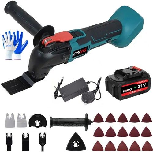 W/1 Large Batteries 6 Speeds Oscillating Multi Tool Cordless Sander Scraper Saw