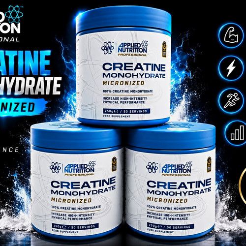 Applied Nutrition Micronized Creatine Monohydrate Powder 250g 50 Servings